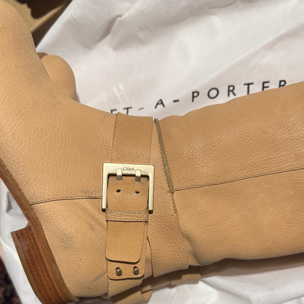 ❄️  #ThrifHaul Sale!!! ❄Authentic Chloe shearling slouch boots 37 1/2